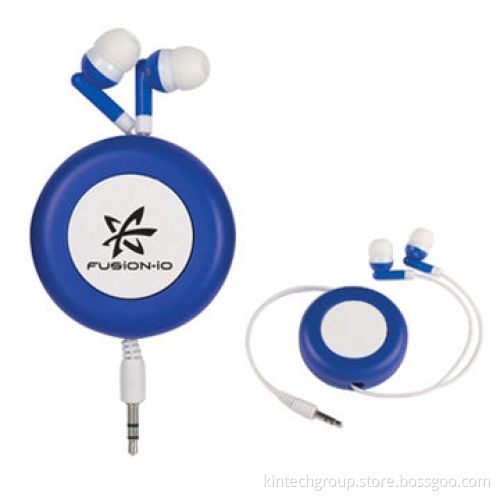 Retractable Imprinted Ear BudsNew
